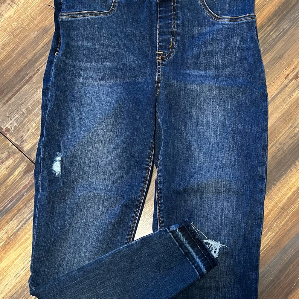 Spanx distressed skinny jeans size medium